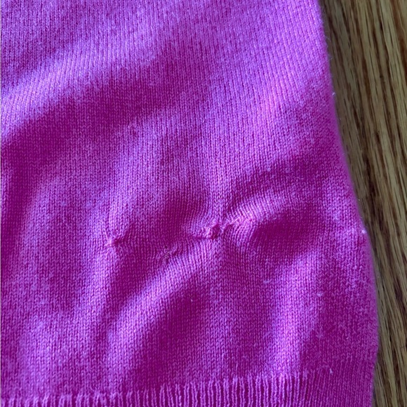 J. Crew XS Vibrant Pink Crew Neck Sweater 100 percent cashmere - Picture 3 of 9